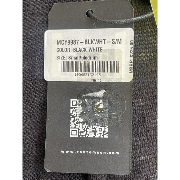 Ron Tomson Men’s Buckled Distressed Long Cardigan In Black Sz S/M New - Picture 8 of 11